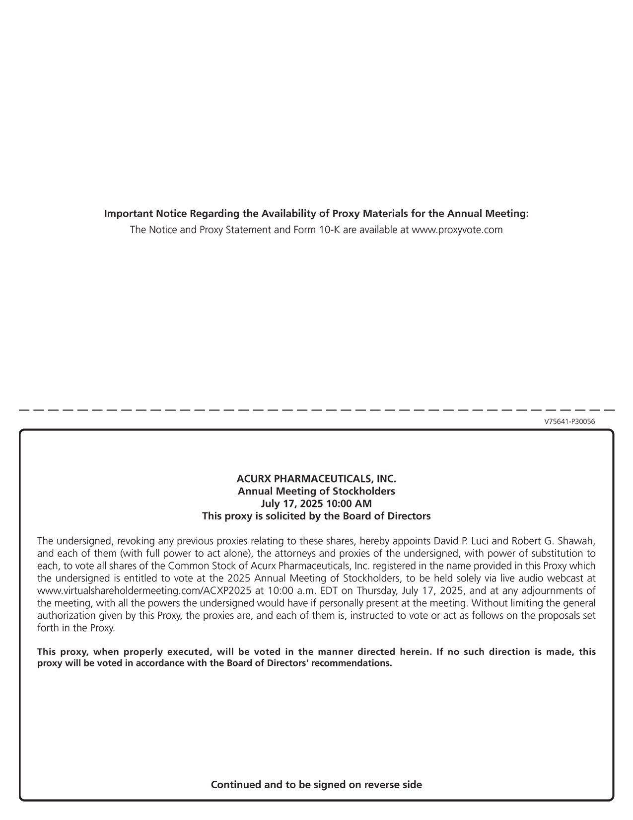 [MISSING IMAGE: px_25acurxproxy01pg02-bw.jpg]