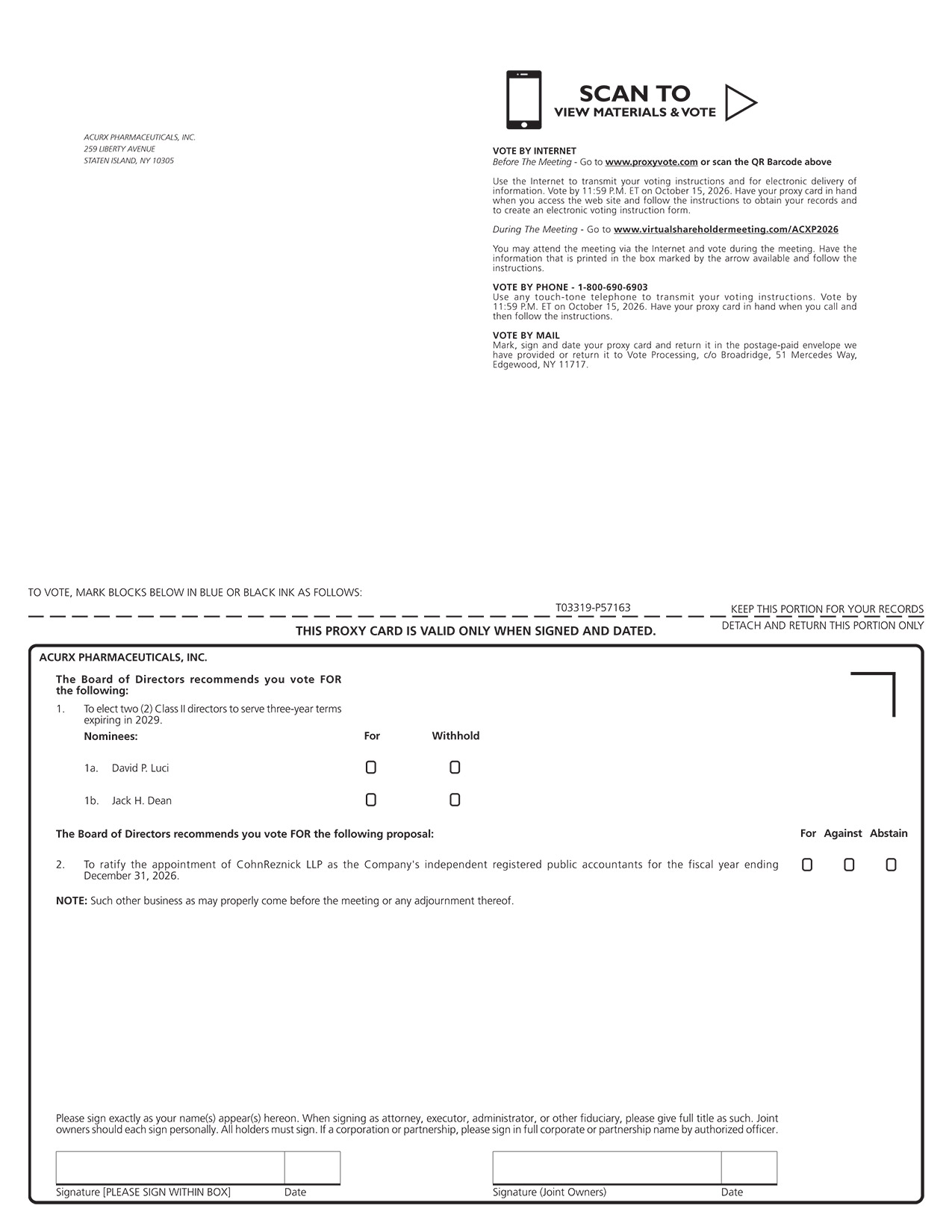 [MISSING IMAGE: px_26acurxproxy01pg01-bw.jpg]